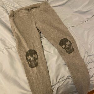 Torrid Grey Skull Leggings